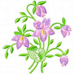 Flowers And Tree Embroidery Design 12 Flowers And Tree Embroidery Design 12